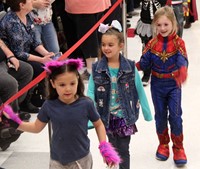 students in parade