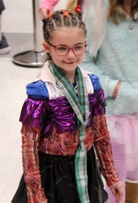 student in parade