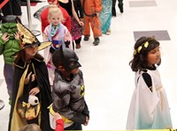 students in parade