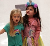 students in parade