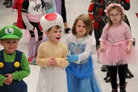 students in parade