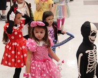 students in parade