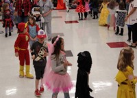 students in parade