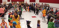 students and teachers in parade