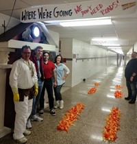 high school teachers dressed in costumes