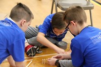 chenango bridge elementary students taking part in engineering day activities