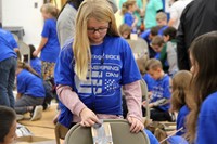 chenango bridge elementary students taking part in engineering day activities