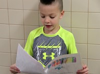 up close of student reading