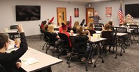 wide shot of environmental wellness presentation