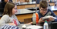 students working with mindfulness jars