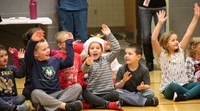 students dancing