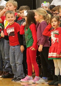 students dancing