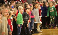 students singing