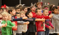 students dancing