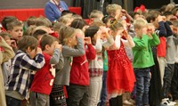 students dancing