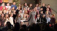students singing in winter concert