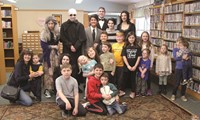 group in the library