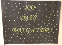 100 days of school project with stars