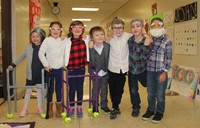 students dressed up for 100 days of school