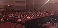 middle school students in audience