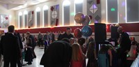 wide shot of dance floor