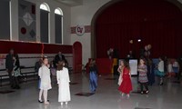students on dance floor