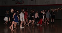 students dancing