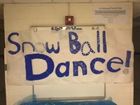 snowball dance sign