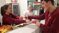 student buying concessions