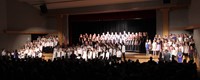 students singing in chenango valley warriors for peace concert 20