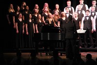 students singing in chenango valley warriors for peace concert 18