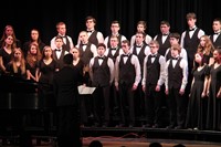 students singing in chenango valley warriors for peace concert 17