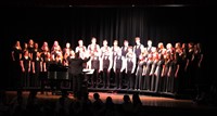 students singing in chenango valley warriors for peace concert 14