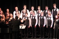 students singing in chenango valley warriors for peace concert 13