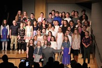 students singing in chenango valley warriors for peace concert 11