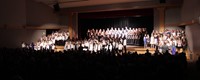 students singing in chenango valley warriors for peace concert 10