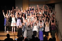 students singing in chenango valley warriors for peace concert 2