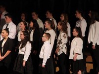 students singing in chenango valley warriors for peace concert 6