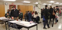 wide shot of activity room during steam night