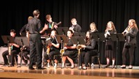 Students performing in Pops Concert 17