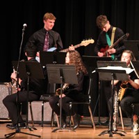 Students performing in Pops Concert 16