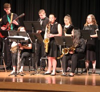 Students performing in Pops Concert 14