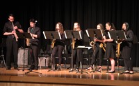 Students performing in Pops Concert 8