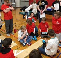 students taking part in robo rave competition 20