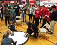 students taking part in robo rave competition 19