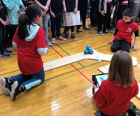 students taking part in robo rave competition 16