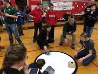 students taking part in robo rave competition 11