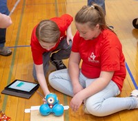 students taking part in robo rave competition 9