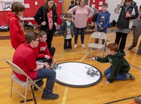 students taking part in robo rave competition 6