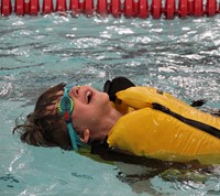 Port Dickinson Elementary students taking part in swim unit 3
